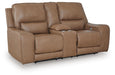 DeepWakes Power Reclining Loveseat with Console - Levi's Discount Furniture (Vineland, NJ)
