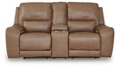 DeepWakes Power Reclining Loveseat with Console - Levi's Discount Furniture (Vineland, NJ)
