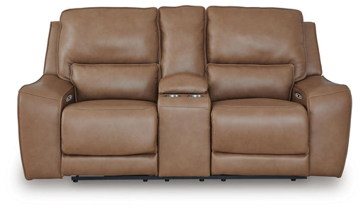 DeepWakes Power Reclining Loveseat with Console - Levi's Discount Furniture (Vineland, NJ)
