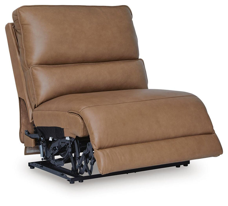 DeepWakes Reclining Sectional with Storage Console - Levi's Discount Furniture (Vineland, NJ)