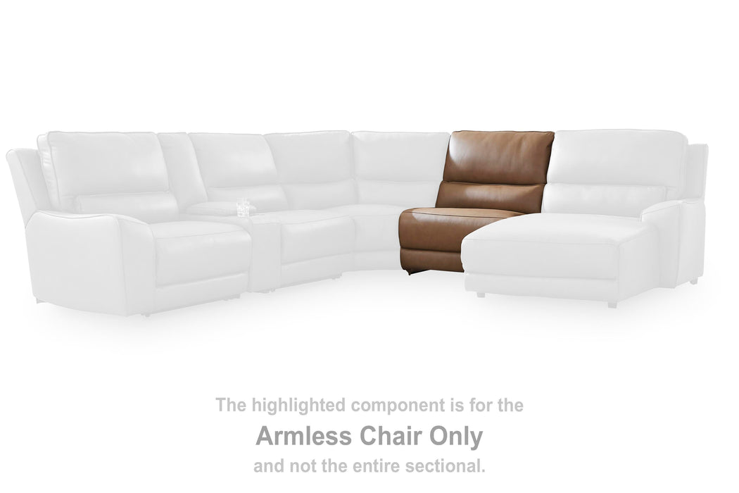DeepWakes Reclining Sectional with Storage Console - Levi's Discount Furniture (Vineland, NJ)