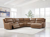 DeepWakes Power Reclining Sectional with Chaise - Levi's Discount Furniture (Vineland, NJ)