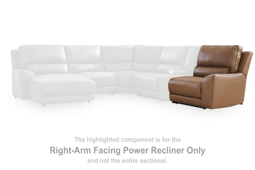 DeepWakes Power Reclining Sectional with Chaise - Levi's Discount Furniture (Vineland, NJ)