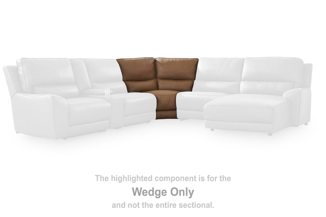 DeepWakes Reclining Sectional with Storage Console - Levi's Discount Furniture (Vineland, NJ)