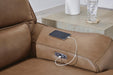 DeepWakes Reclining Sectional with Storage Console - Levi's Discount Furniture (Vineland, NJ)