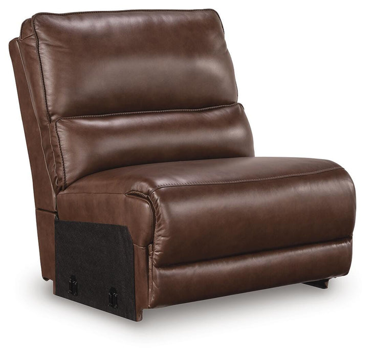 DeepWakes Reclining Sectional with Storage Console - Levi's Discount Furniture (Vineland, NJ)