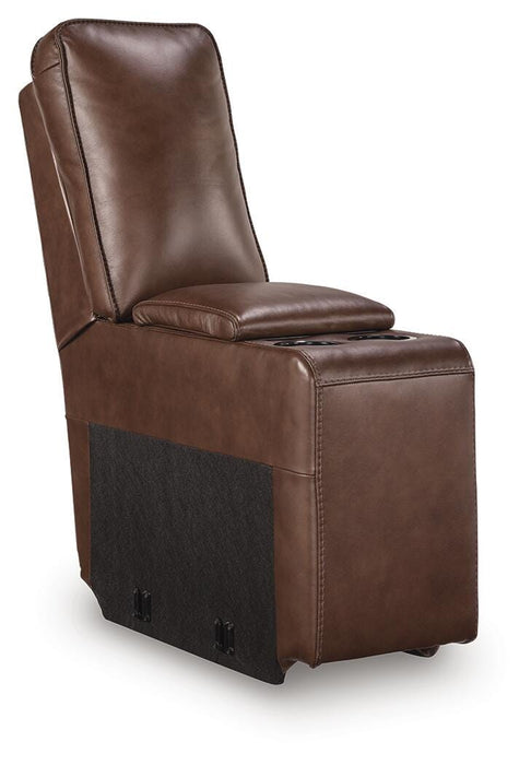 DeepWakes Reclining Sectional with Storage Console - Levi's Discount Furniture (Vineland, NJ)