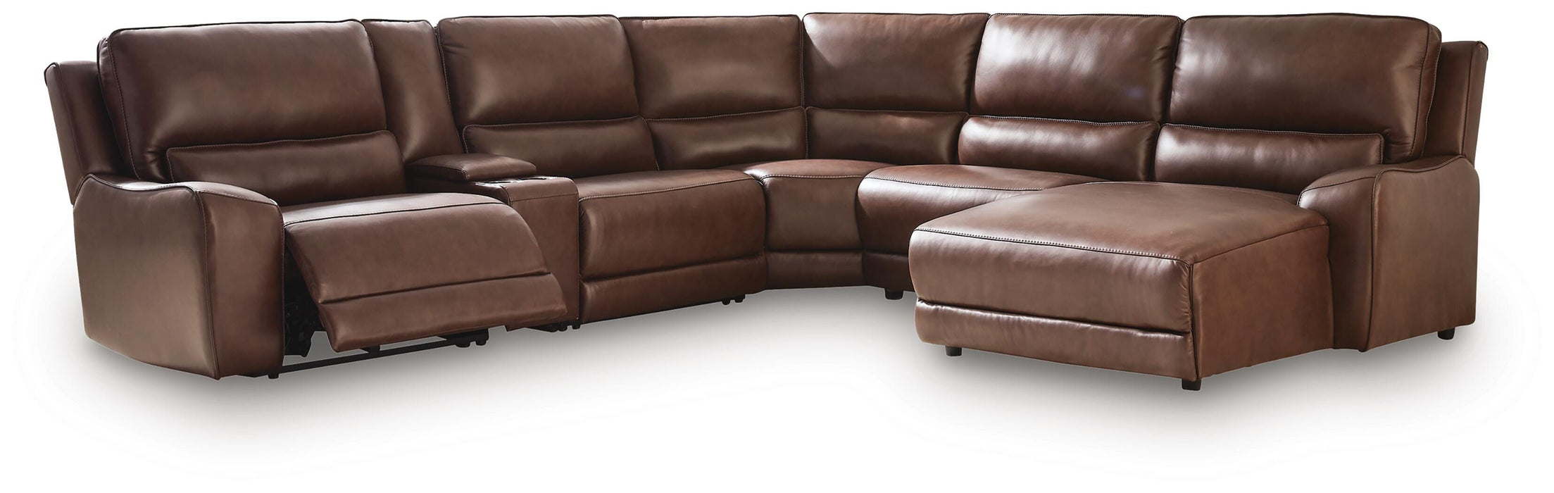DeepWakes Power Reclining Sectional with Chaise - Levi's Discount Furniture (Vineland, NJ)