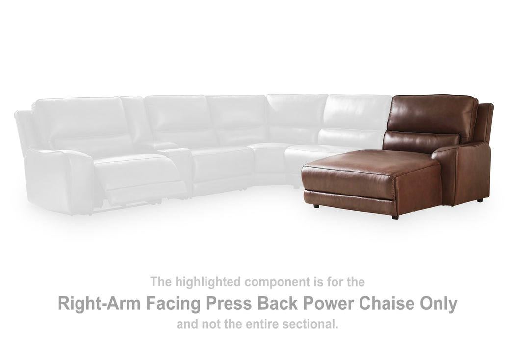 DeepWakes Power Reclining Sectional with Chaise - Levi's Discount Furniture (Vineland, NJ)