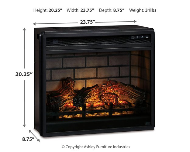 Entertainment Accessories Electric Infrared Fireplace Insert - Levi's Discount Furniture (Vineland, NJ)