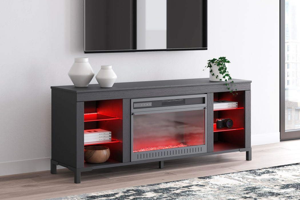 Cayberry 60" TV Stand with Electric Fireplace - Levi's Discount Furniture (Vineland, NJ)