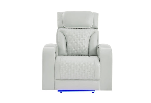 U8611 Blanche Power Recliner with Power Headrest and LED