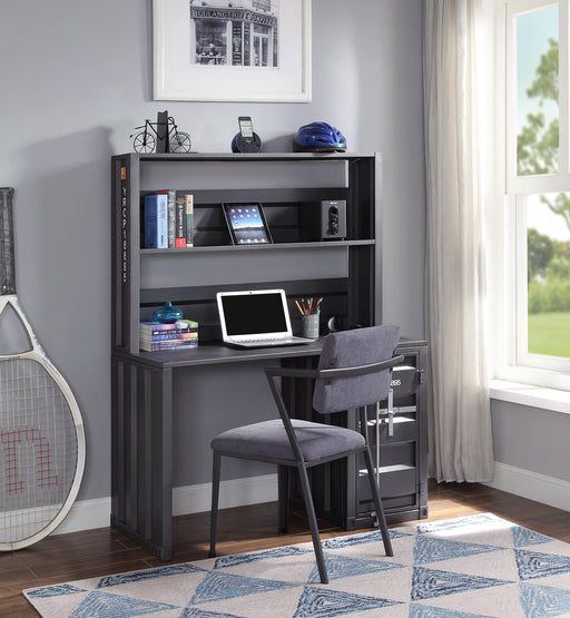 Cargo Gunmetal Desk & Hutch - Levi's Discount Furniture (Vineland, NJ)