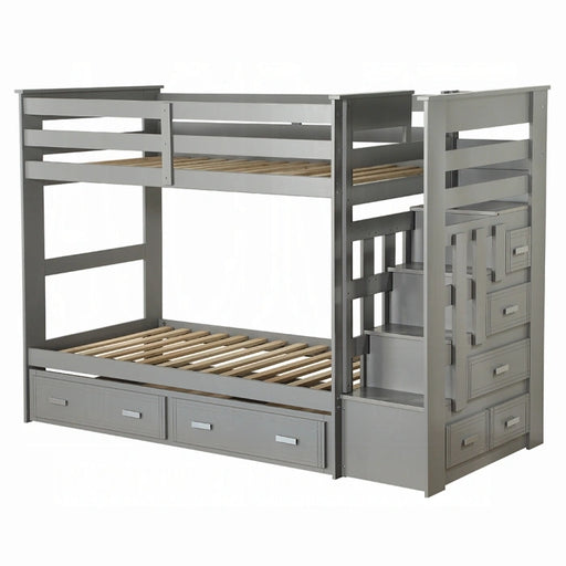 Allentown Twin-Twin Bunk Bed With Trundle and Storage - Levi's Discount Furniture (Vineland, NJ)