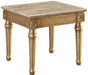 Acme Furniture Daesha End Table in Marble/Antique Gold 81717 - Levi's Discount Furniture (Vineland, NJ)