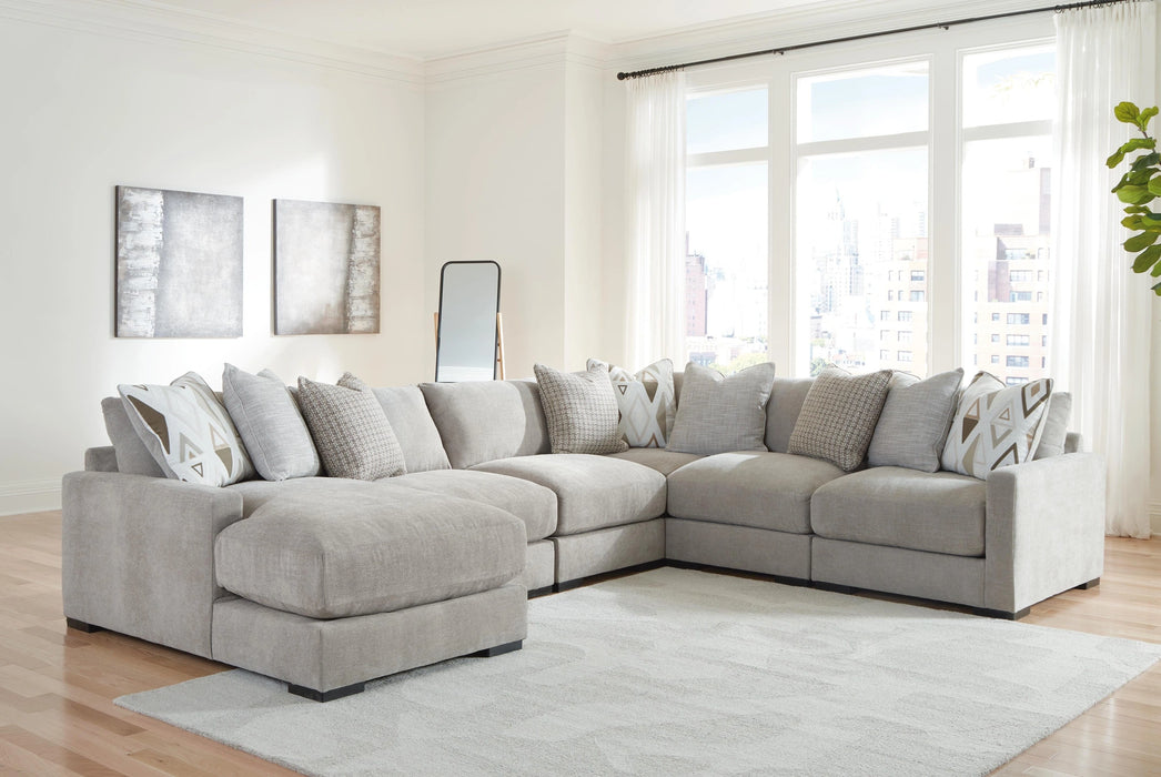 Aslan Court Sectional with Chaise - Levi's Discount Furniture (Vineland, NJ)