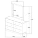 Cavelle Dresser with Mirror - Levi's Discount Furniture (Vineland, NJ)