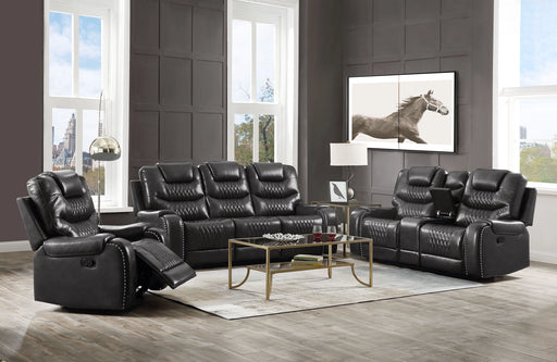 Braylon Magnetite PU Sofa (Motion) - Levi's Discount Furniture (Vineland, NJ)