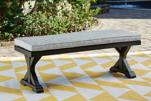 Beachcroft Outdoor Bench with Cushion - Levi's Discount Furniture (Vineland, NJ)