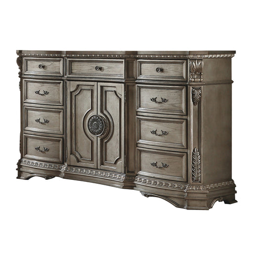 Northville Antique Silver Dresser (WOOD TOP) - Levi's Discount Furniture (Vineland, NJ)