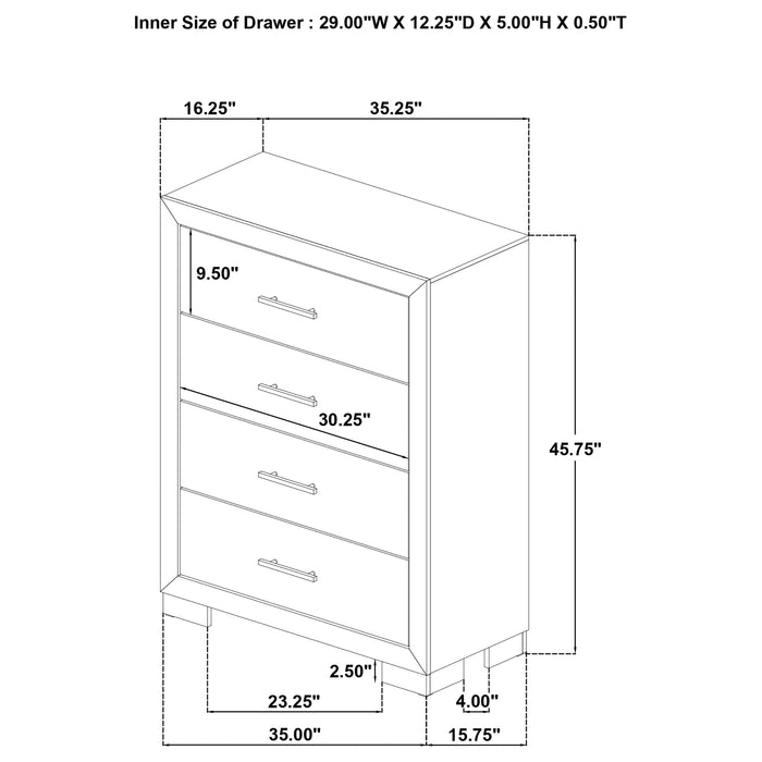 Arielle Chest of Drawers - Levi's Discount Furniture (Vineland, NJ)