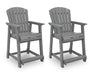 Sanctuary Beach Outdoor Counter Height Bar Stool (Set of 2) - Levi's Discount Furniture (Vineland, NJ)