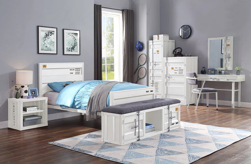 Cargo White Twin Bed - Levi's Discount Furniture (Vineland, NJ)