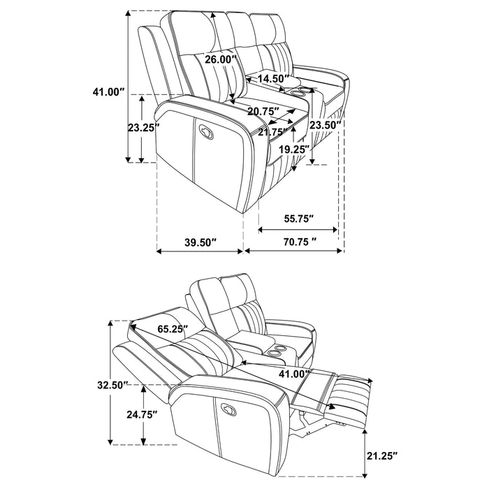 Raelynn Reclining Sofa Set - Levi's Discount Furniture (Vineland, NJ)