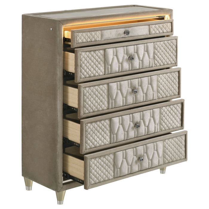 Lorient Chest of Drawers with LED Lighting - Levi's Discount Furniture (Vineland, NJ)