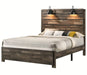 Crown Mark Furniture Carter King Platform Bed in Brown image