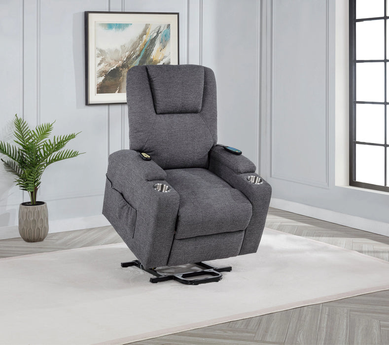 Louie Power Lift Massage Recliner - Levi's Discount Furniture (Vineland, NJ)