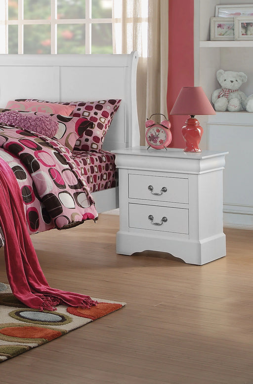 Louis Philippe III White Nightstand - Levi's Discount Furniture (Vineland, NJ)