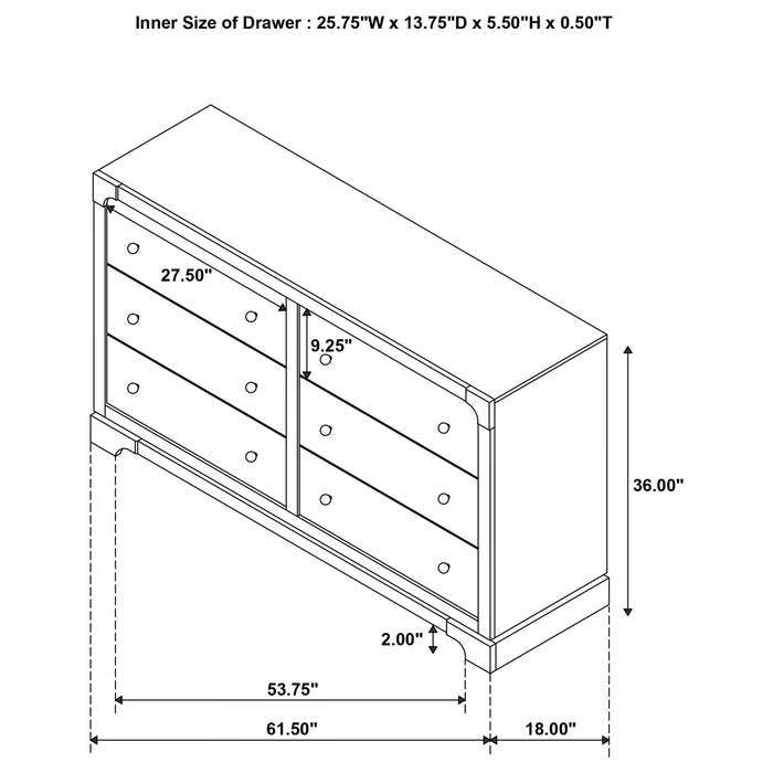 Gran Park Dresser - Levi's Discount Furniture (Vineland, NJ)