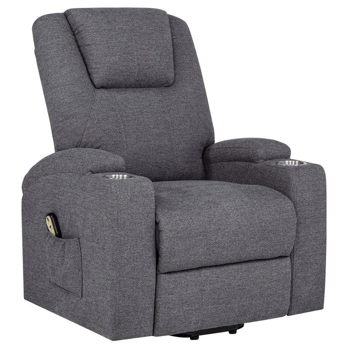 Louie Power Lift Massage Recliner - Levi's Discount Furniture (Vineland, NJ)
