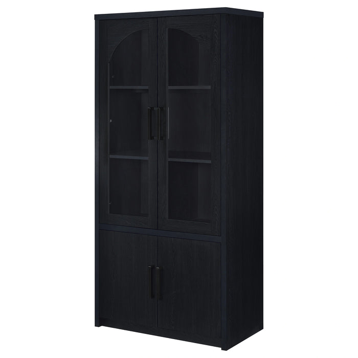 Riva Tall Display Cabinet with LED Lighting - Levi's Discount Furniture (Vineland, NJ)
