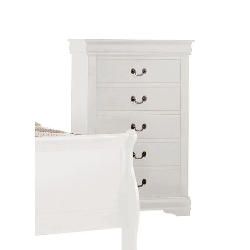Louis Philippe White Chest - Levi's Discount Furniture (Vineland, NJ)