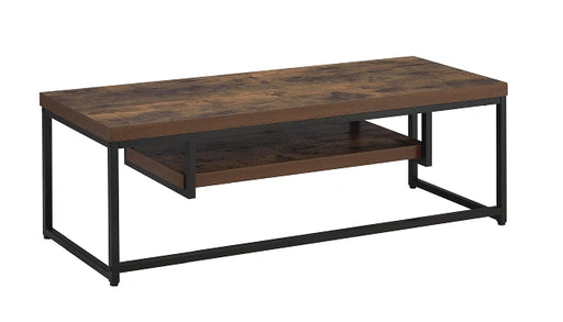 Bob Weathered Oak & Black TV Stand - Levi's Discount Furniture (Vineland, NJ)