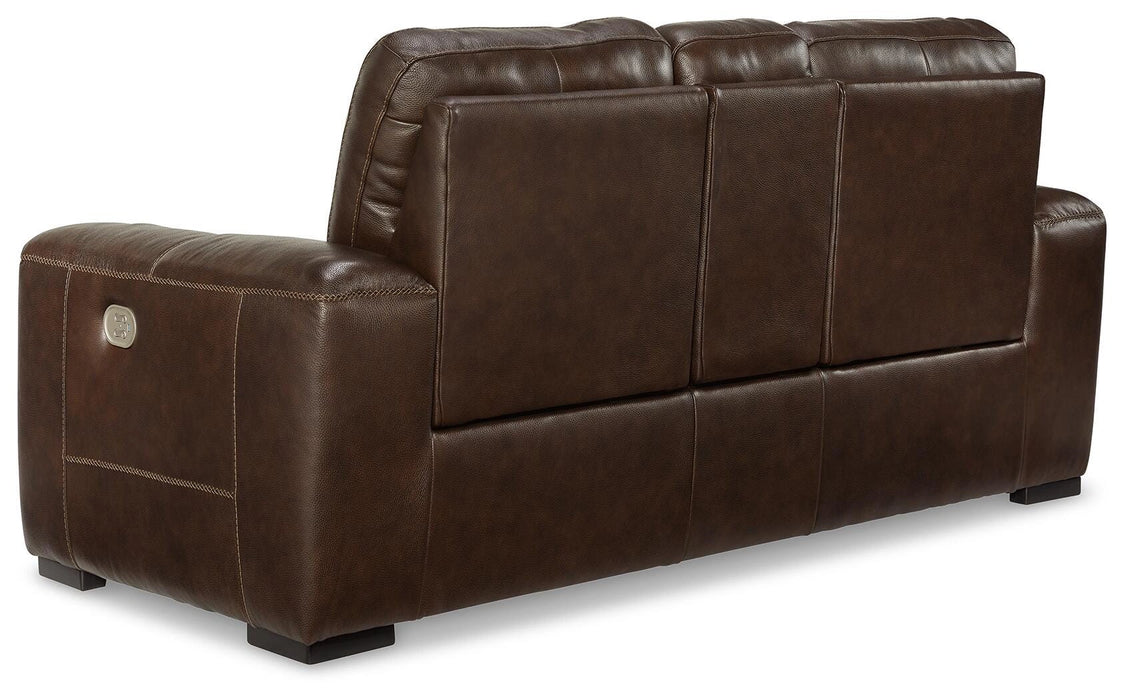 Alessandro Power Reclining Loveseat with Console - Levi's Discount Furniture (Vineland, NJ)