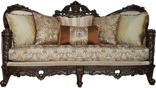Acme Furniture Devayne Sofa with 6 Pillows in Dark Walnut 50685 - Levi's Discount Furniture (Vineland, NJ)