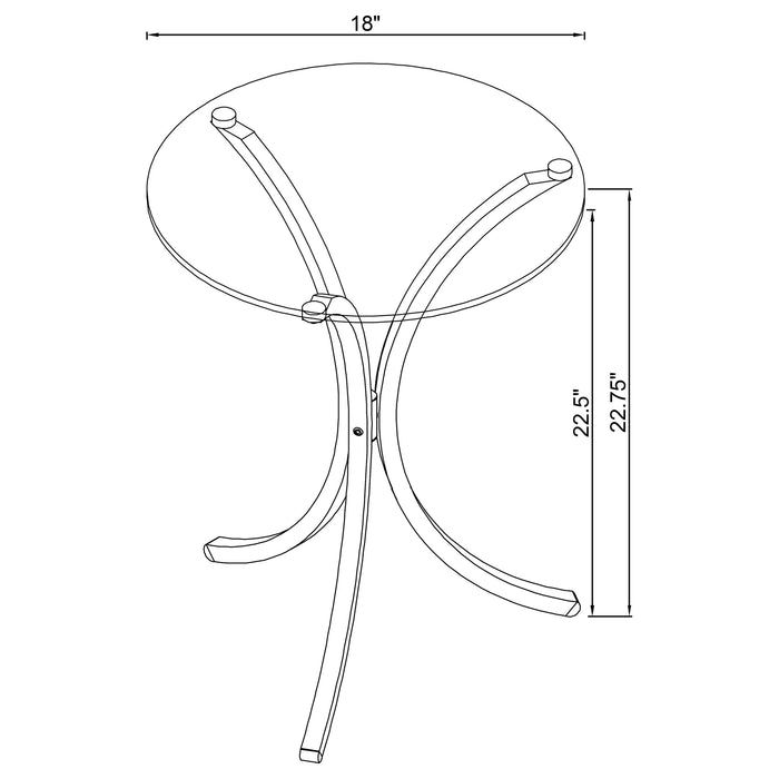 Eloise Side Table - Levi's Discount Furniture (Vineland, NJ)