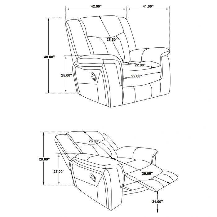Conrad Glider Recliner - Levi's Discount Furniture (Vineland, NJ)