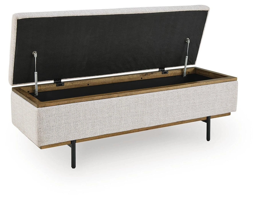 Dettaford Next-Gen Nuvella Storage Bench - Levi's Discount Furniture (Vineland, NJ)