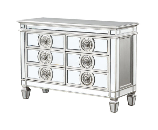 Varian Mirrored & Antique Platinum Server - Levi's Discount Furniture (Vineland, NJ)
