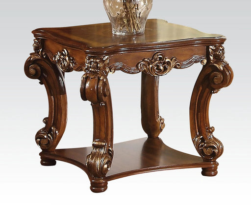 Acme Vendome Square End Table in Cherry 82001 - Levi's Discount Furniture (Vineland, NJ)