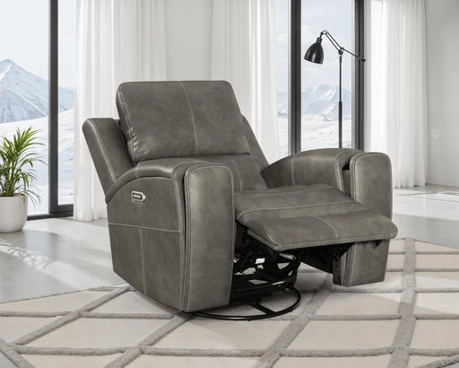Brickston Triple Power Swivel Glider Recliner - Levi's Discount Furniture (Vineland, NJ)