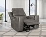 Brickston Triple Power Swivel Glider Recliner - Levi's Discount Furniture (Vineland, NJ)