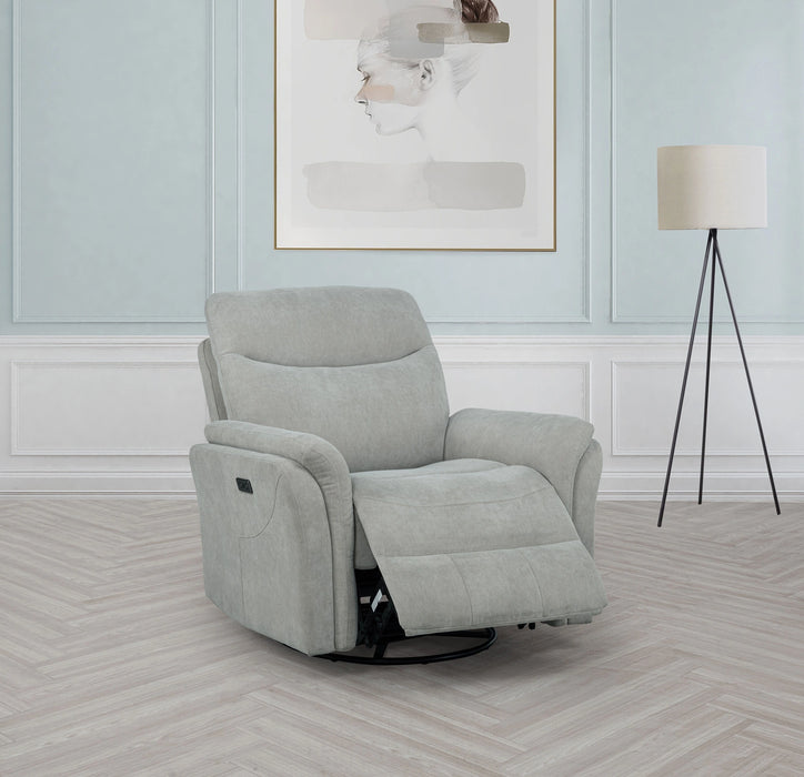 Adler Power Swivel Glider Recliner - Levi's Discount Furniture (Vineland, NJ)