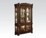 Acme Vendome Curio Cabinet with Mirror Back in Cherry 62023 - Levi's Discount Furniture (Vineland, NJ)