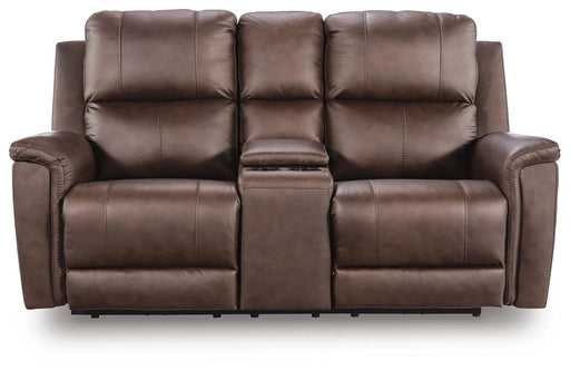 Bleckley Power Reclining Loveseat with Console - Levi's Discount Furniture (Vineland, NJ)