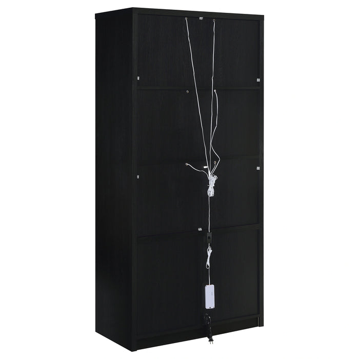 Riva Tall Display Cabinet with LED Lighting - Levi's Discount Furniture (Vineland, NJ)